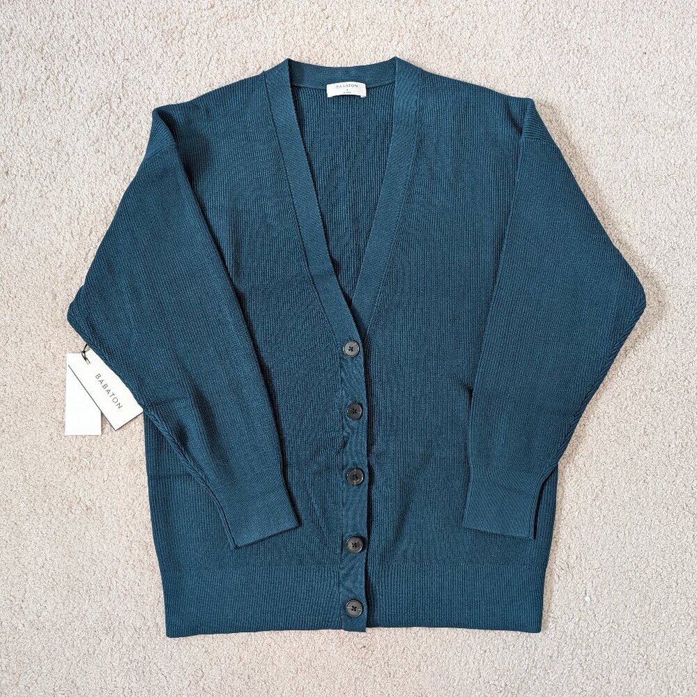 NWT Aritzia Babaton Kinney Cardigan V-neck Button-down Ribbed Long